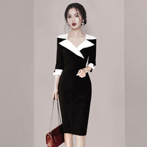 Summer high-end professional temperament Lions dress women 2022 Summer clothing new body name Femininity Slim Fit Dress Dress