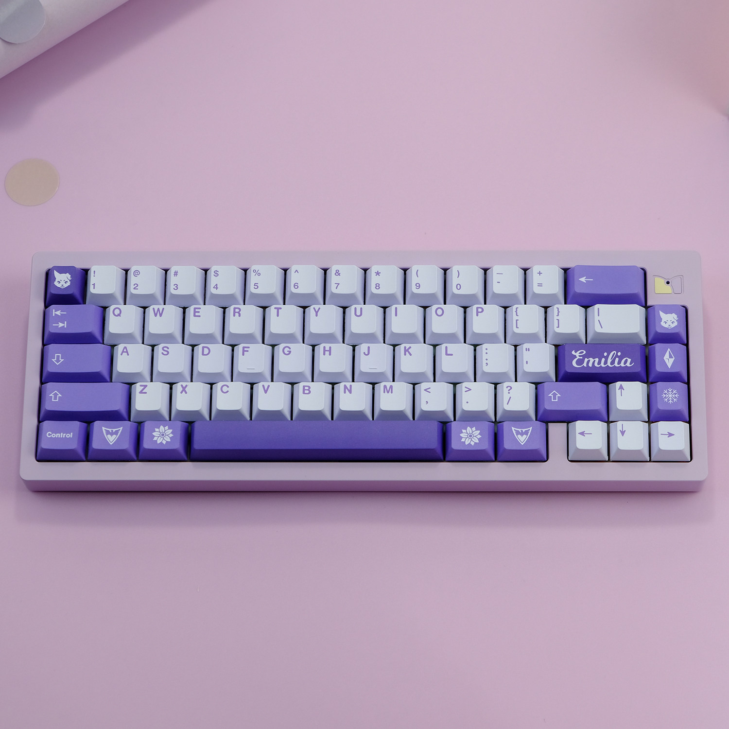 1 Set GMK Frost Witch Keycaps PBT Dye Subbed Key Caps Cherry