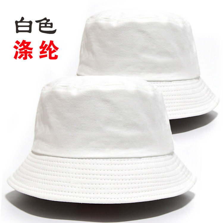 Custom fisherman hat logo logo embroidered print with female sunscreen double face wearing hat tide male child hat basin cap