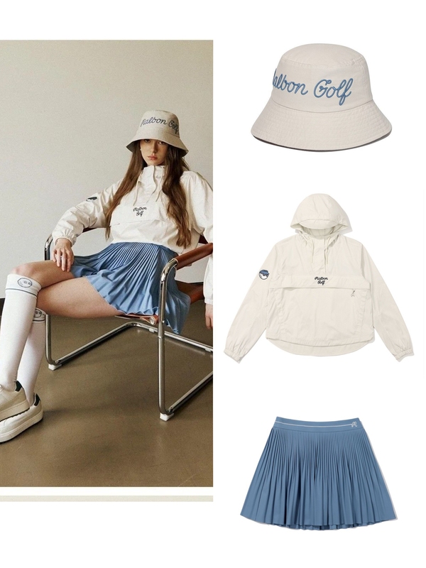 Autumn and Winter Korean Golf Clothing Women's Hooded Half-Zip Pullover Long-Sleeved Jacket Windproof Top Autumn and Winter Korean Golf Clothing Women's Hooded Half-Zip Pullover Long-Sleeved Jacket Windproof Top