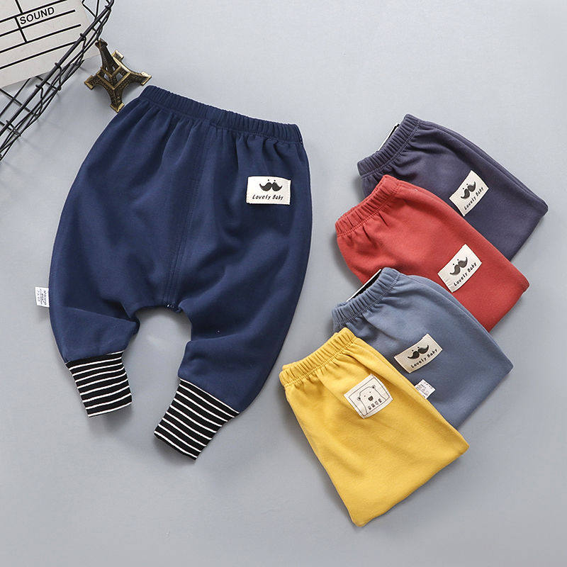Baby cotton harem pants baby big PP pants girls Western style casual threaded pants baby spring and autumn trousers men