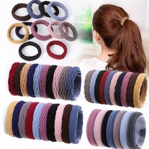 Head rope female ins net red Korean version Incognito hair circle Adult simple tie hair rubber band High elastic hair rope headdress
