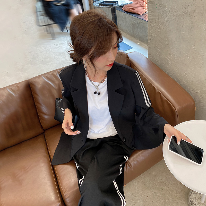 Large size women's clothing fat mm autumn and winter clothes 2021 new slim age sweater two-piece suit Western style casual fashion