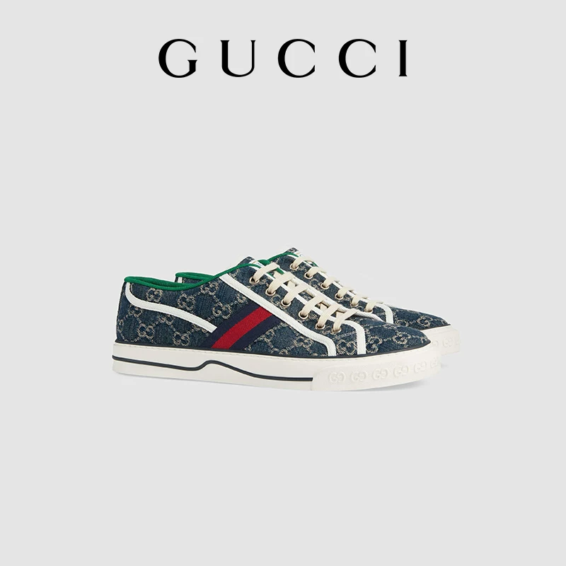 Gucci GG Denim серия теннисные кроссовки 1977 для мужчин