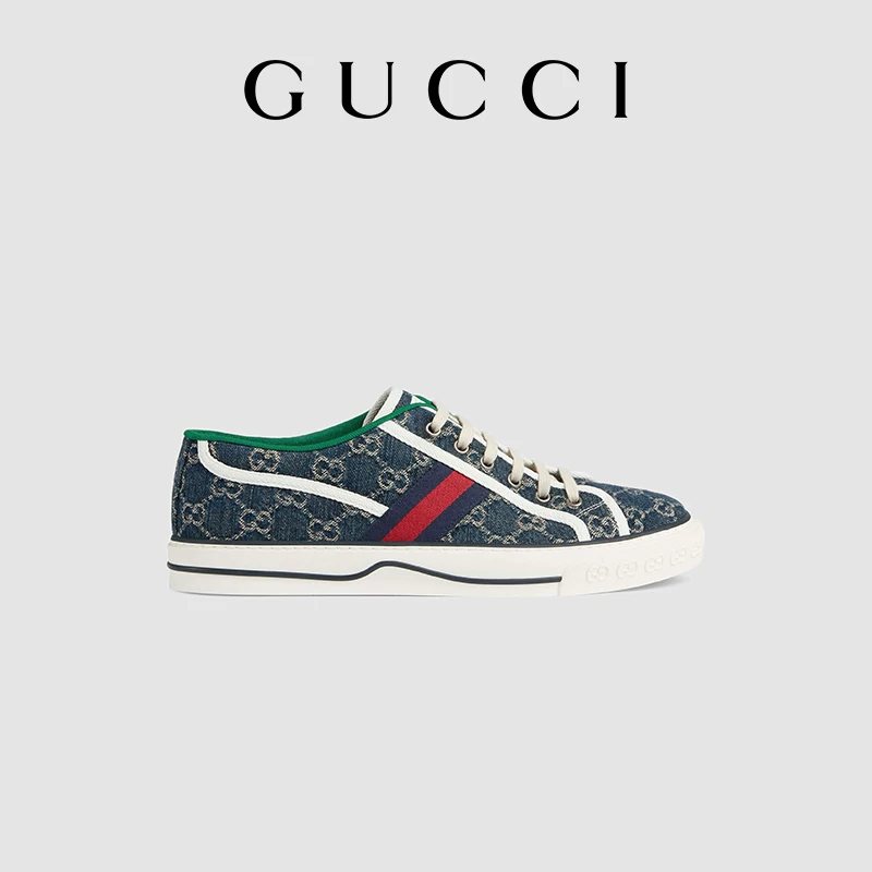 Gucci GG Denim серия теннисные кроссовки 1977 для мужчин