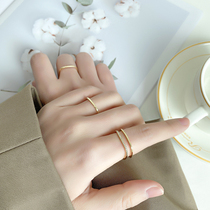 Small square ring fashion personality square ring 2021 new trendy women light luxury niche exquisite zircon ring ring opening