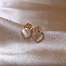 Opal earrings women 925 sterling silver 2021 new trend 2020 temperament net red high sense fashion stud earrings summer