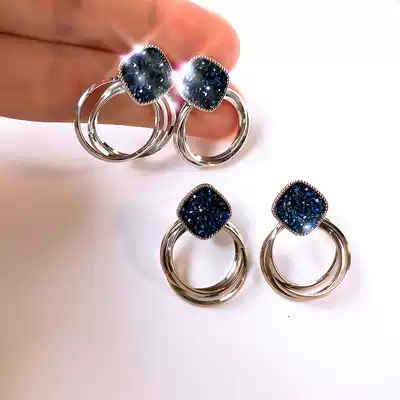 Face thin earrings 2021 New Tide personality fashion temperament Joker tassel long version of hypoallergenic sterling silver earrings