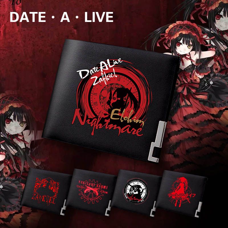 Date a Live Tokisaki Kurumi Anime Peripheral Wallet for Men and Women, Short Style Personalized Wallet, Birthday Gift Date a Live Tokisaki Kurumi Anime Peripheral Wallet for Men and Women, Short Style Personalized Wallet, Birthday Gift