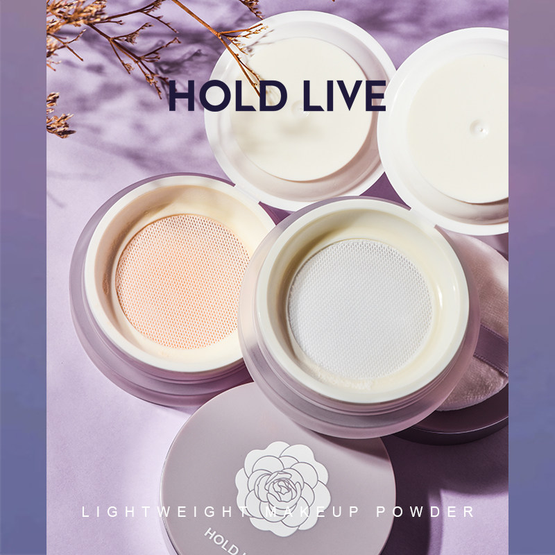 HOLD LIVE camellia air makeup powder long-lasting oil control waterproof anti-sweat makeup air skin nourishing powder
