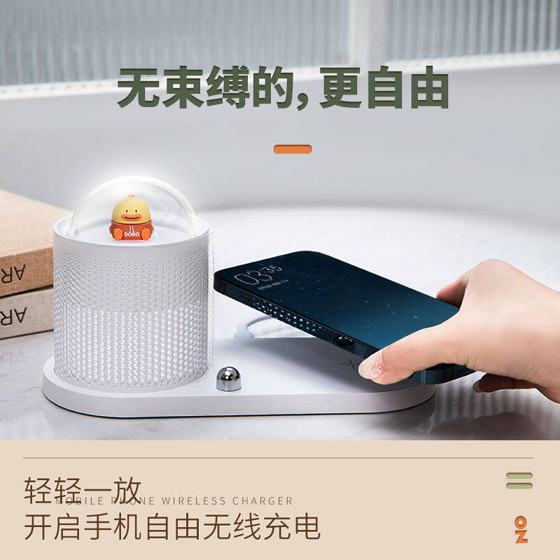 Wireless Charger Mobile Phone Fast-Filled Female Cute Nightlight Cute Birthday Gift Valentine's Day send girlfriend Colleagues