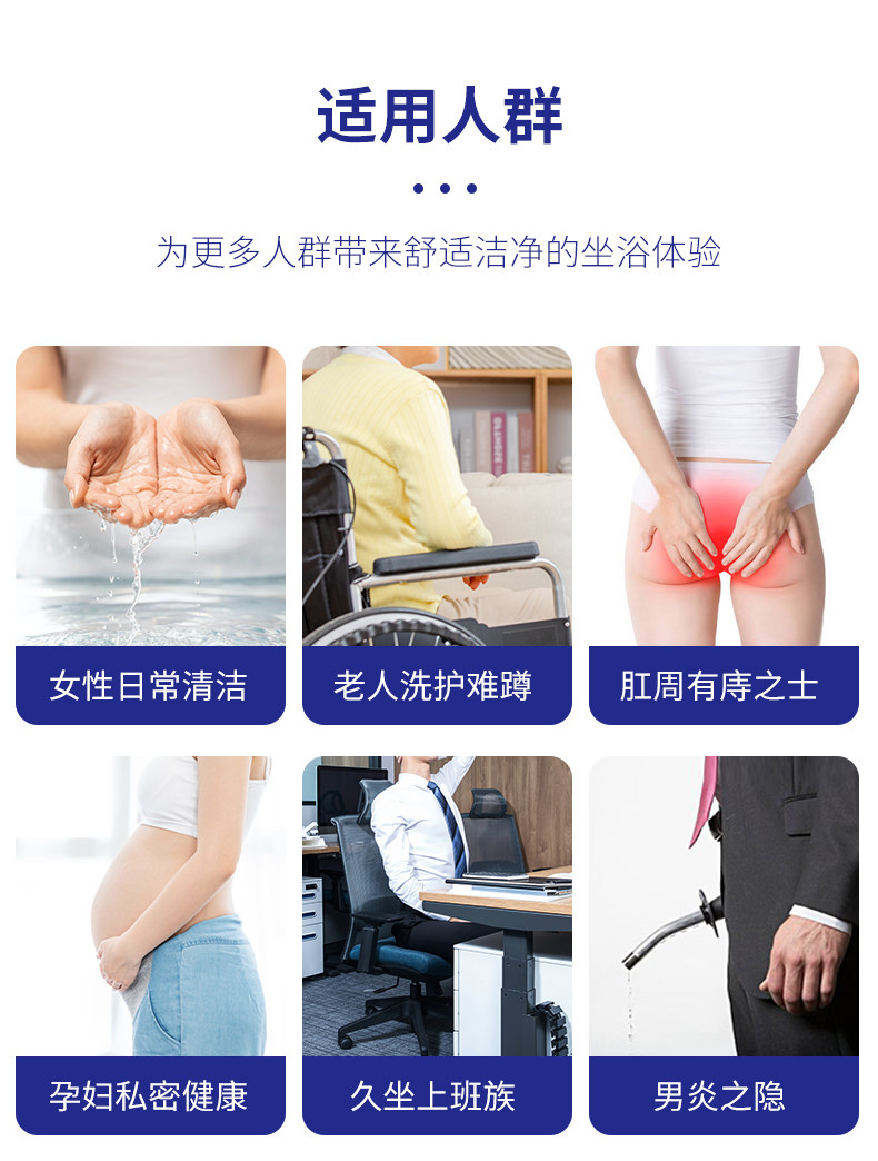 Биде 电动坐浴盆冲洗痔疮男女专用术后泡药盆熏洗熏蒸马桶洗屁股盆神器 Chsa