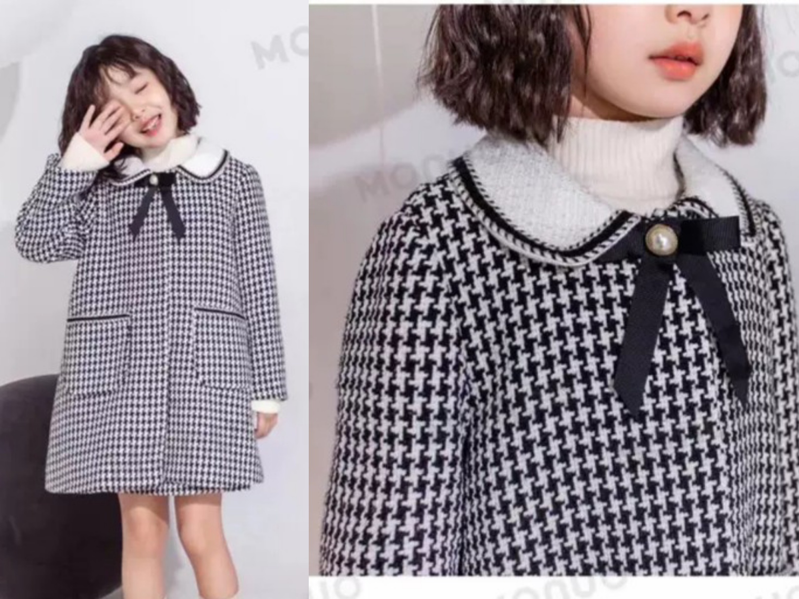 Paper-like T631 girl double coat large coat paper sample for meat