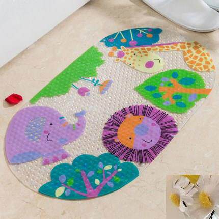 Bathroom non-slip mat environmental protection cartoon PVC children baby bath bath shower mat cushion