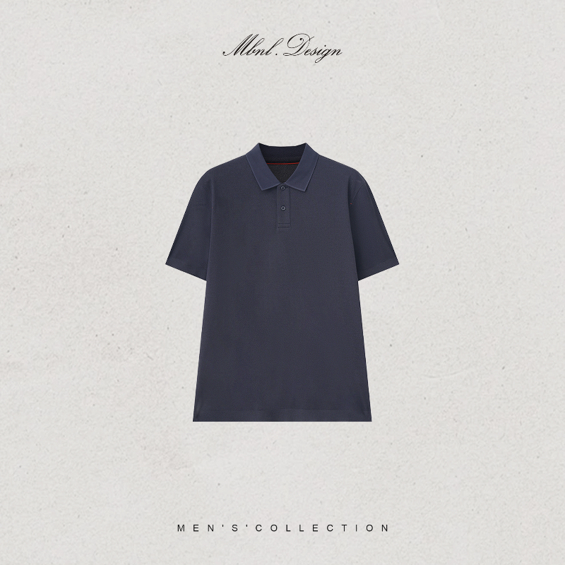 Mbnl-F Qin Lei Men's Clothing'Pique Mesh' Cotton Customized Three-Dimensional Structured Color-Block T-Shirt Ll-Wlsy1325