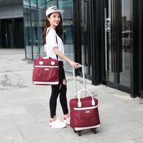Duffle bag with wheels Soft travel bag Convenience can be towed to be produced bag storage box 2 in 1