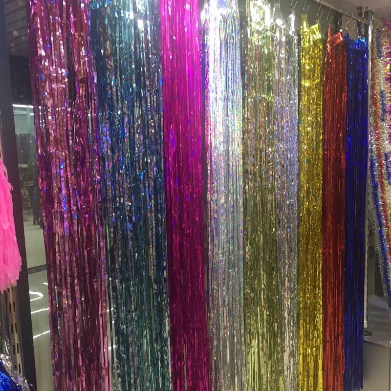 Flash color with ribbon-arranged birthday bright silk performance Decorative Silk Ribbon Gala stage Romantic Golden Silk Celebration