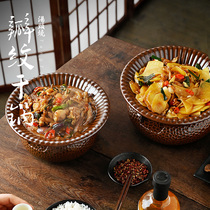 Alcohol stove small hot pot clay casserole home dormitory restaurant hotel dry pot ceramic solid alcohol set