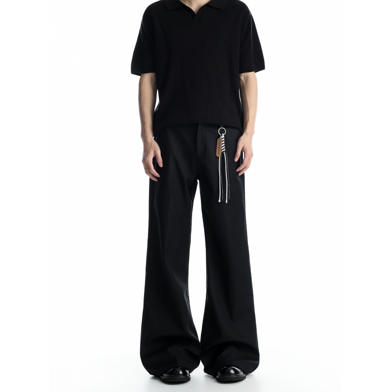 Abcbufut Retro Street Casual Pants, Simple and Versatile Design, High-End Men's and Women's Drapey Flared Trousers, Trendy Abcbufut Retro Street Casual Pants, Simple and Versatile Design, High-End Men's and Women's Drapey Flared Trousers, Trendy