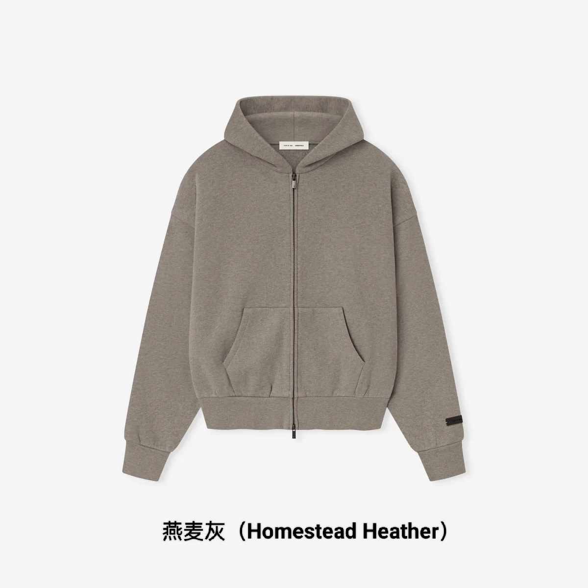 Худи с капюшоном на молнии Spot SS25 FOG ESSENTIALS SPRING DROP1, хвост Boxy для мужчин и женщин