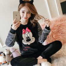 冬季珊瑚绒可爱甜美大码家居服套装