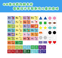 Europe and the United States hot-selling products Early education graphics color cognition Recognition numbers letters words Dice cards Three-year-old flash cards