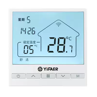 It has been connected to Mijia legal YiFAER water heating electric heating WiFi smart wall-mounted stove floor heating thermostat