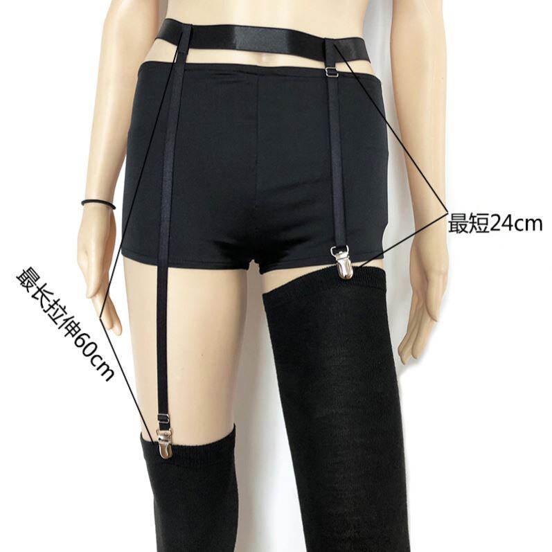 Silk Sox harness buckle clip thigh socks belt hanging socks with clip non-slip buckle long cylinder boot overknee thigh sock anti-fall clip