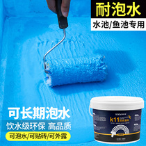 Fish pond waterproof coating long-term soaking water tank fish tank fish pond plugging agent swimming bath special paint material