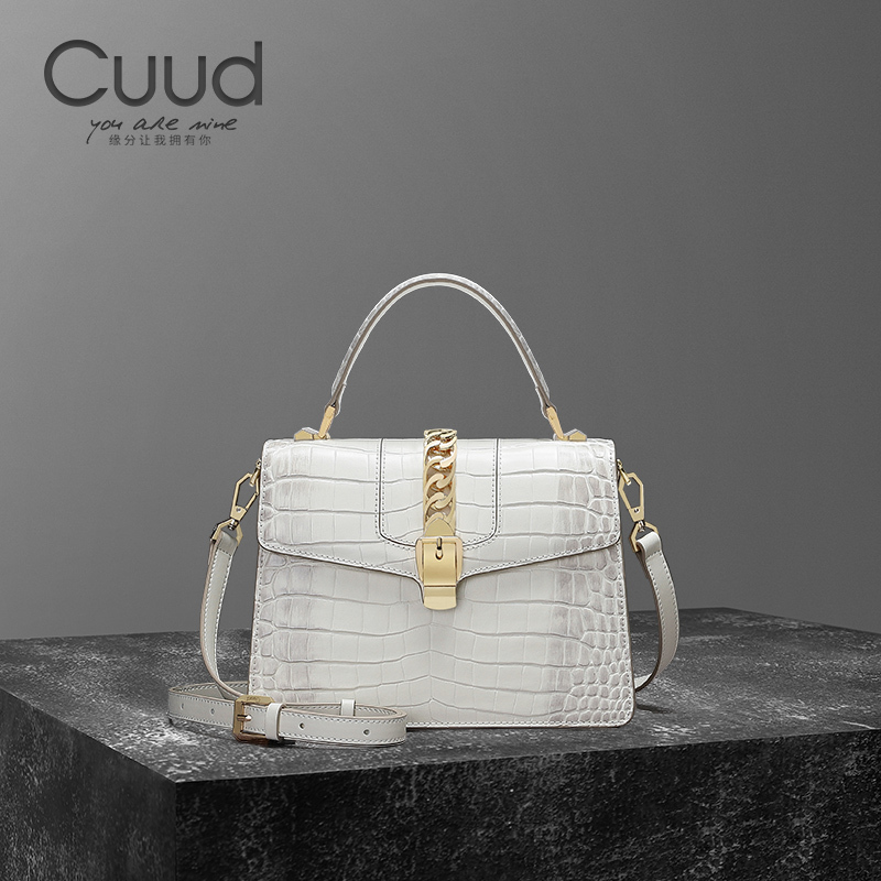 【Luxury Boutique】Genuine Leather Women's Bag, Himalayan Style, Elegant and Sophisticated, Niche Genuine Leather Small Square Bag