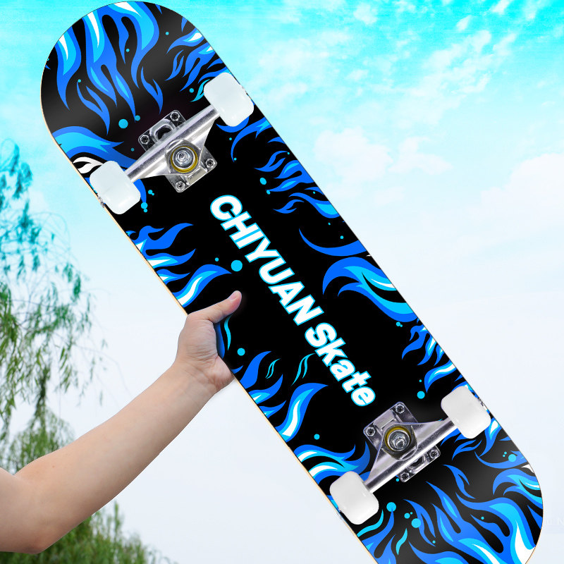 Good kids GB skateboard children beginners 6-12 years 8-9-10 boys a kid single foot slip and synod four rounds