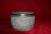 Cricket pot Cricket pot Li Dongming made dragon pot Double dragon play pearl pot Old pot South pot Cheng Mud pot