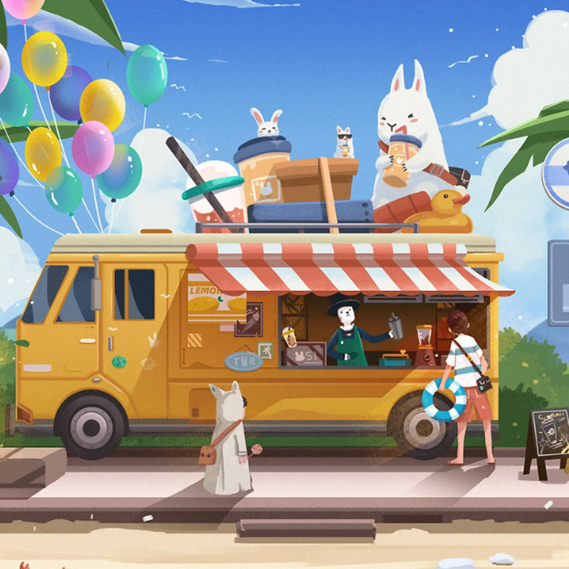 海边有壹个小卖部的LOGO