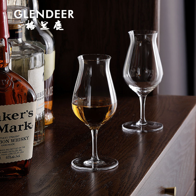 Glanlu Pure Wheat Cup Authentic Iso Cup Scotch Whiskey Glass Tasting Cup Tall Crystal Glass Cup