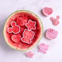 hello hello kitty watermelon mold cookie cookies press baking home 3D cartoon fruit cut shape