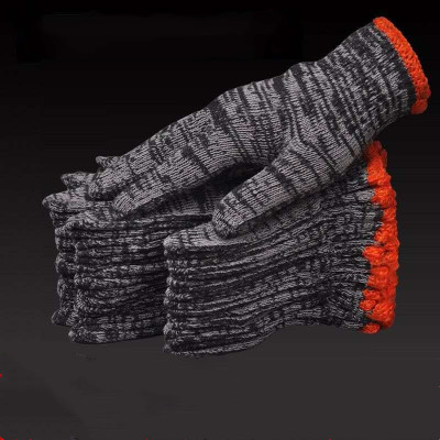 手套劳保耐磨线手套尼龙手套工作劳动白棉纱手套男女尼龙手套