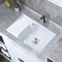 Ceramic Laundry Basin Clothing Balcony Clothing Washing Groof Small Large Rectangular Balcony under Basin Laundry