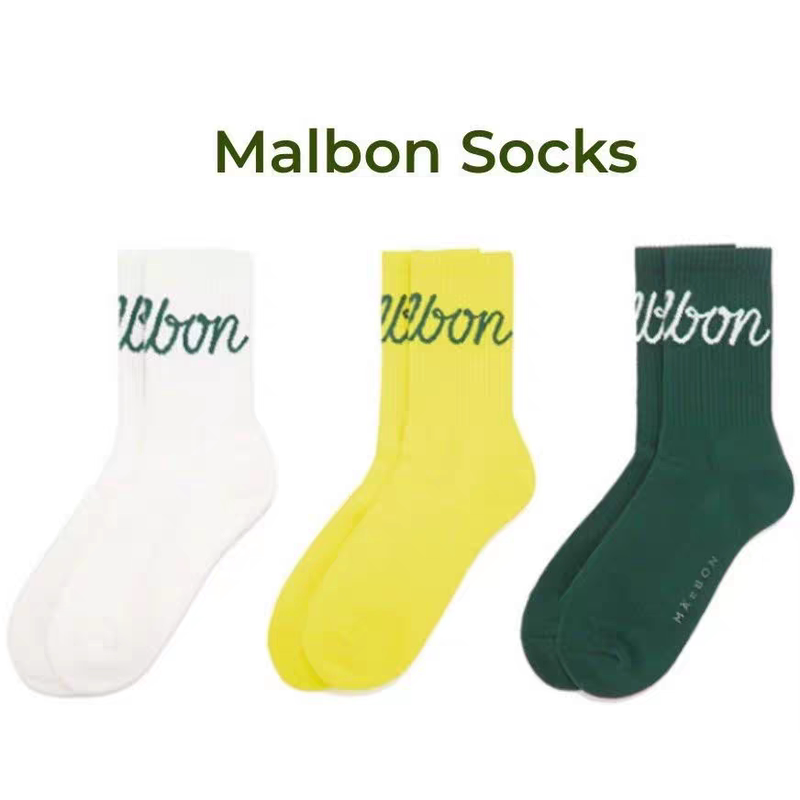 Korean Malbon Golf Socks for Men and Women, Mid-Calf Socks, Pure Cotton, Sweat-Absorbent, Breathable Sports Socks, Golf Socks Korean Malbon Golf Socks for Men and Women, Mid-Calf Socks, Pure Cotton, Sweat-Absorbent, Breathable Sports Socks, Golf Socks