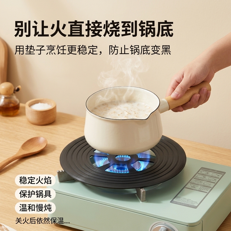 Removable Heat-Conducting Plate for Gas Stove, Protects the Bottom of the Pot from Burning Black, Heat-Conducting Plate for Home Kitchen Defrosting Board Removable Heat-Conducting Plate for Gas Stove, Protects the Bottom of the Pot from Burning Black, Heat-Conducting Plate for Home Kitchen Defrosting Board
