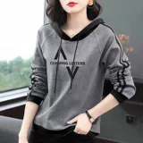 Толстовка с капюшоном для отдыха, оверсайз, по фигуре