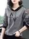 Свитер с капюшоном [Double V буква] Grey 2xl 120-133 Catties