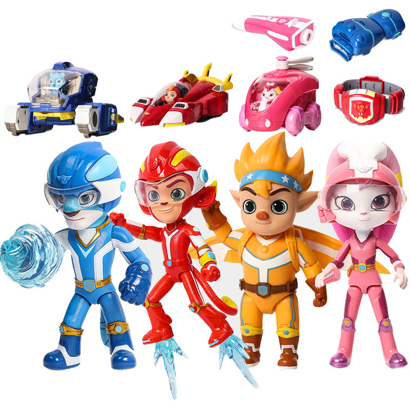 Space Guardians Toys Rainbow Energy Meteor Lightning Storm Power Girl Dolls 2 Full Set Transforming Motorcycles 4