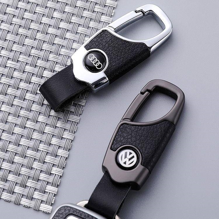 [Patented Keychain] Car Logo Keychain for Men, Creative and Personalized Leather Waist-Hanging High-End Car Keychain
