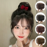 Парик изготовленный из настоящих волос, заколка для волос, милый аксессуар для волос, придает объем, простой и элегантный дизайн
