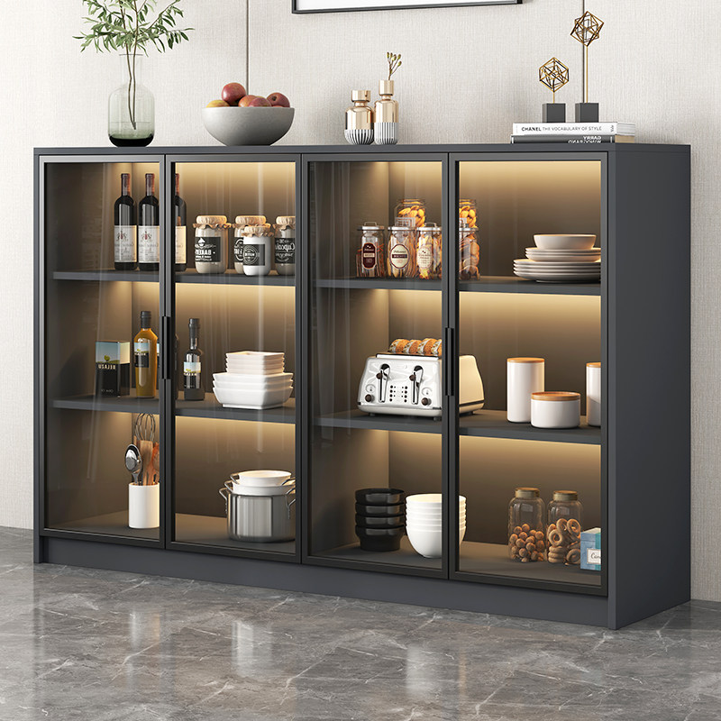 Light Extravagant Dining Cabinet Modern Minima Home Kitchen Overall Cupboard Side Cabinet Dining Room Wine Cabinet Bowls Tray Cabinet Close To Wall Locker