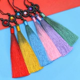 Браслет с одной бусиной ручной работы с кисточками, подвеска, ципао, градиент, китайский стиль