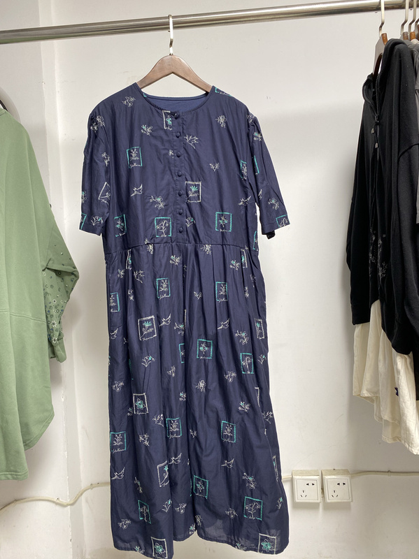 Special Non-Returnable and Non-Exchangeable Long Dress with Heavy Embroidery Throughout