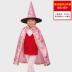Halloween Áo choàng trẻ em mẫu giáo bé trai và bé gái phù thủy nhỏ nhà ảo thuật quần áo phù thủy trang phục bí ngô 