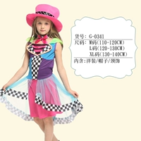 G-0341 счастливая и красочная женщина-клоун