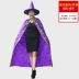 Halloween Áo choàng trẻ em mẫu giáo bé trai và bé gái phù thủy nhỏ nhà ảo thuật quần áo phù thủy trang phục bí ngô 